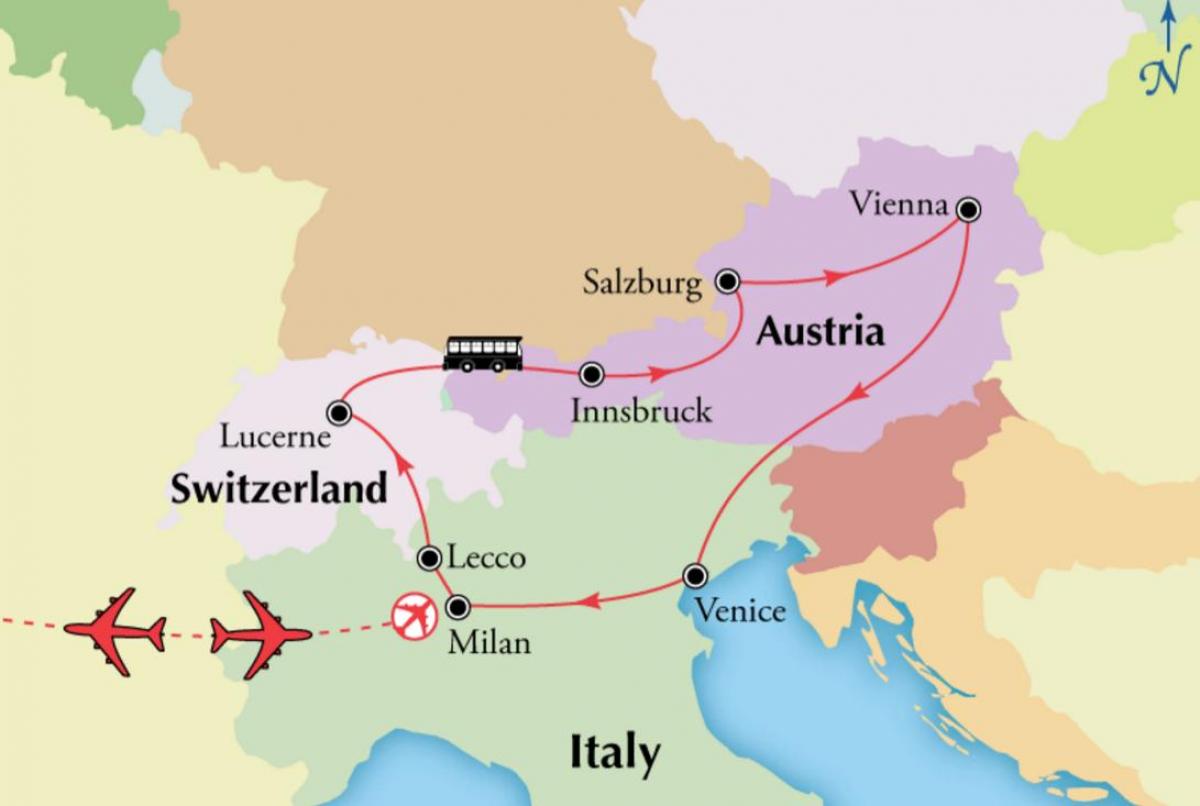 מפה של וינה שווייץ