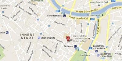 מפה של stephansplatz בוינה מפה