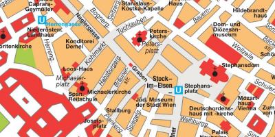 במרכז העיר וינה מפה