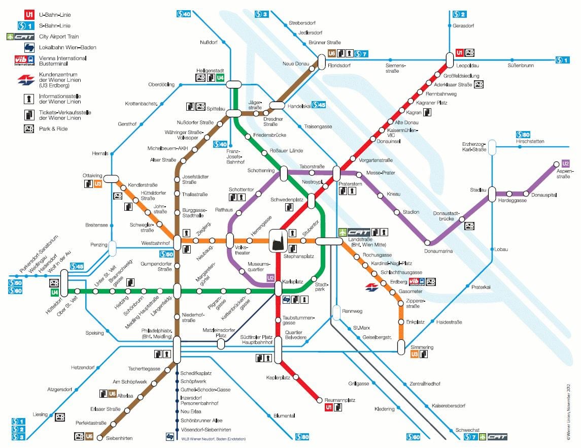 Wien s bahn מפה