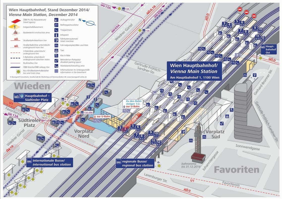 Wien hbf מפה