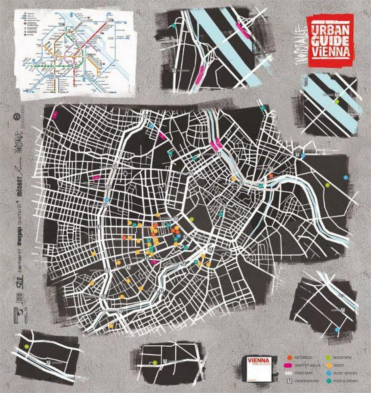 מפה של רחוב אמנות וינה