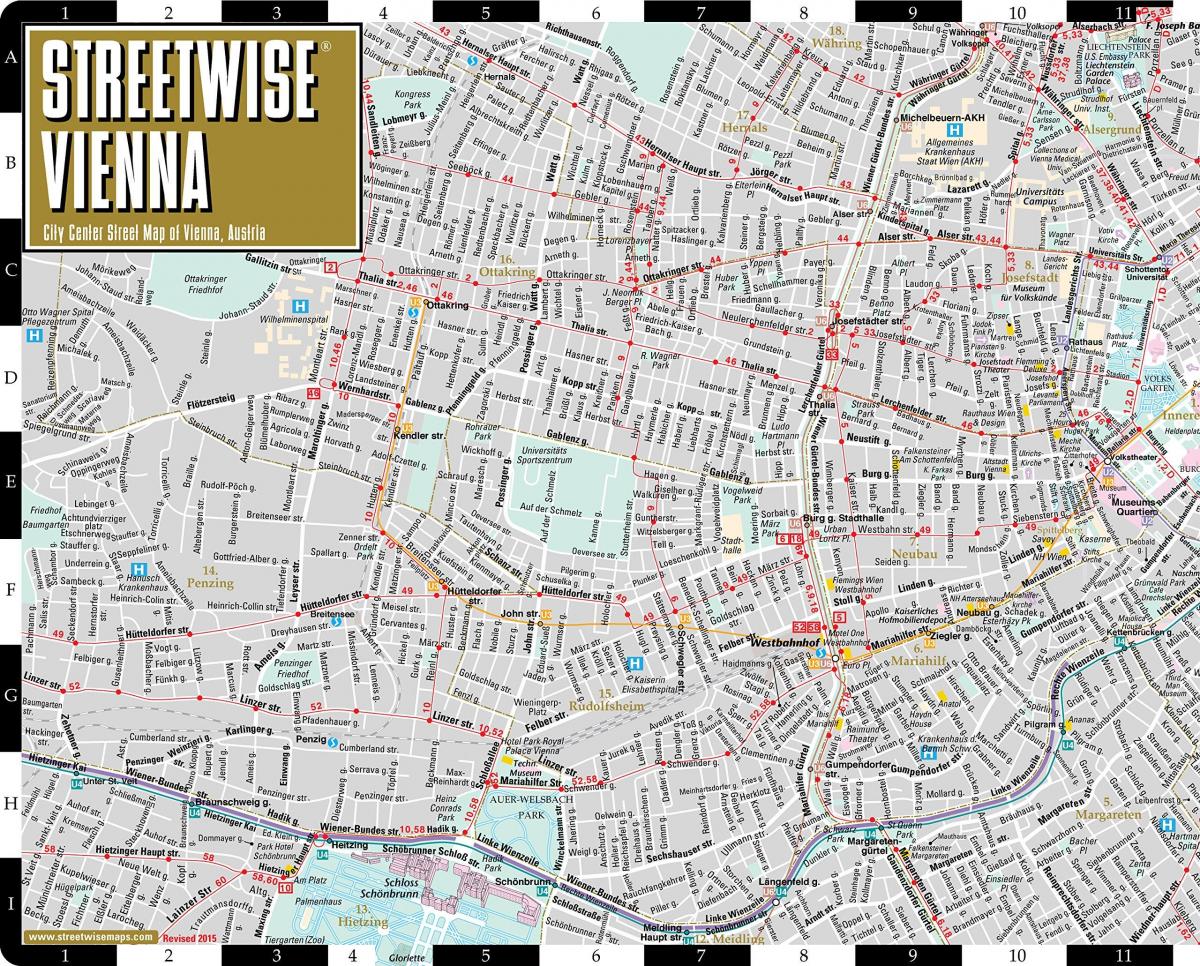 מפה של וינה רחוב