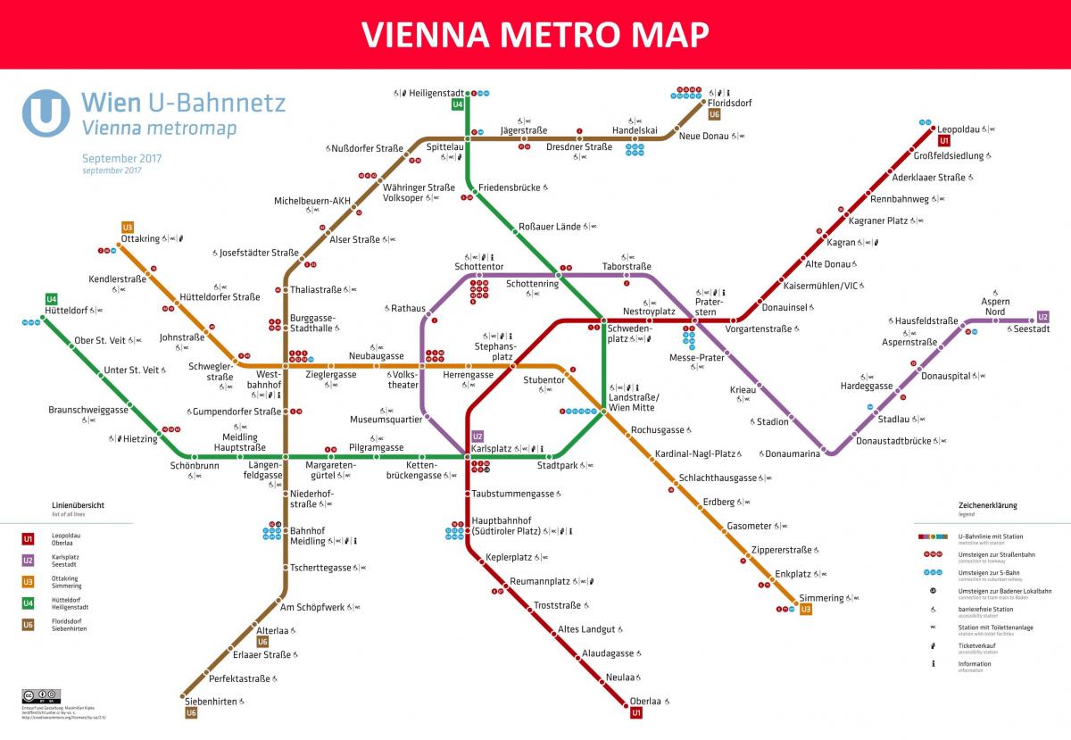 מפה של וינה יישום מטרו