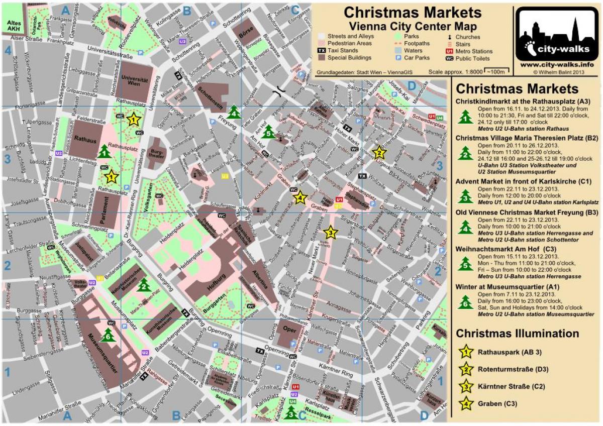 מפה של וינה שוק חג המולד