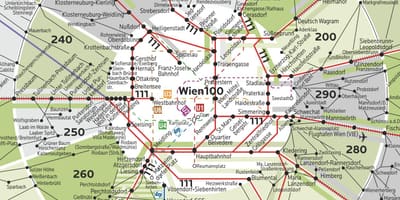 Wien אזור 100 המפה