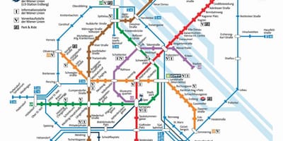 מפה של וינה mrt