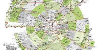 מפה של וינה תחבורה אזורי